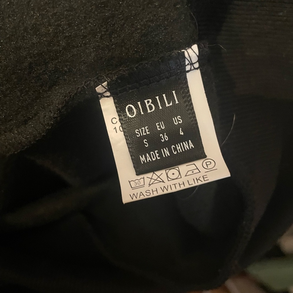 Women's Black Zip-Up Hoodie - Picture 5 of 5